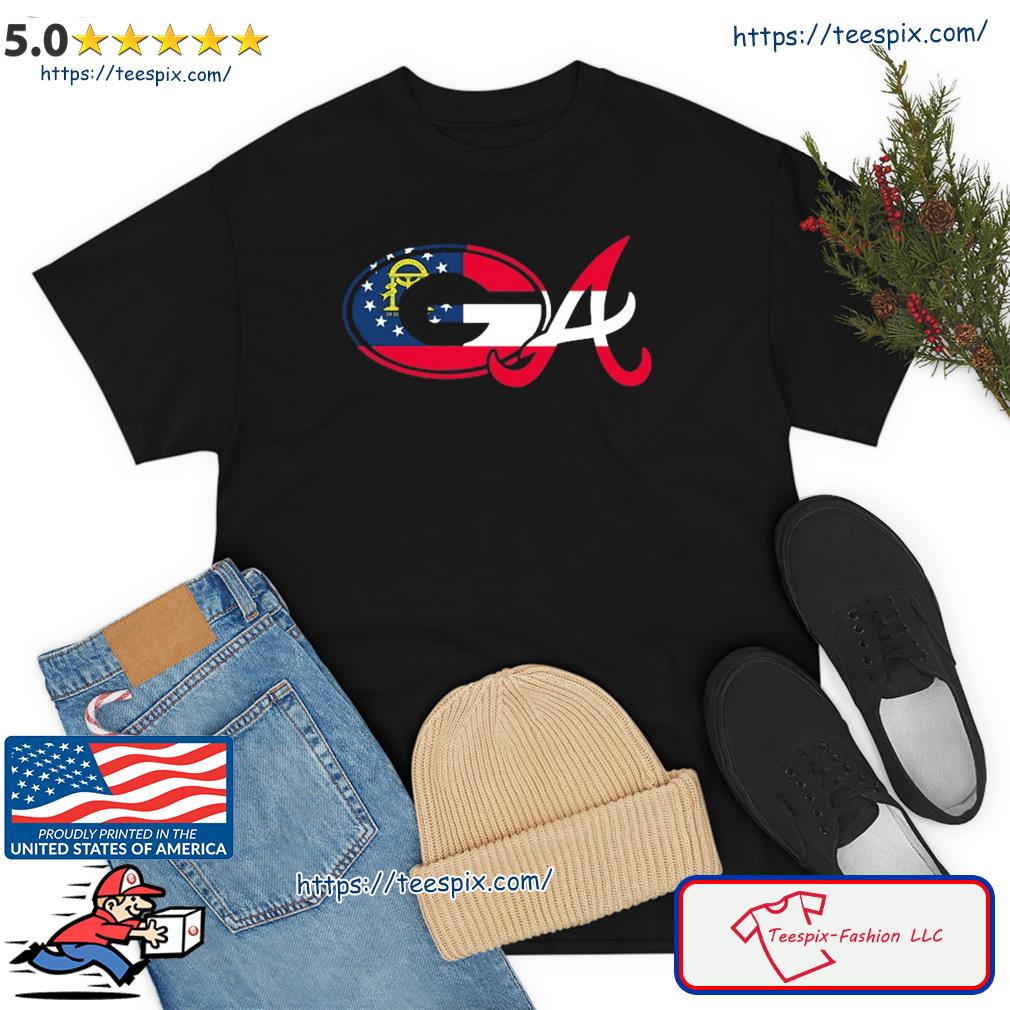 Awesome atlanta Braves Georgia Bulldogs logo heart sport gift shirt,  hoodie, sweater, long sleeve and tank top