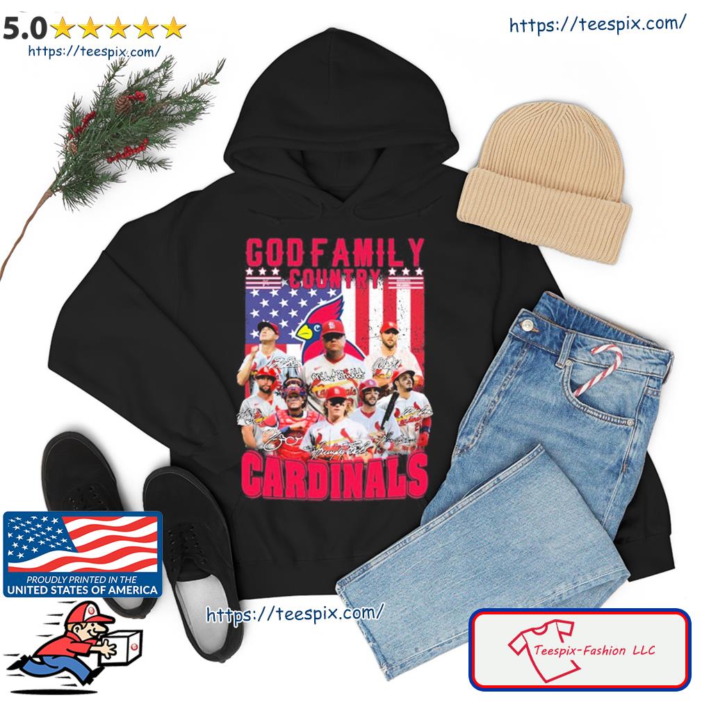 God Family Country St Louis Cardinals Baseball American Flag Signatures  Shirt, hoodie, sweater, long sleeve and tank top