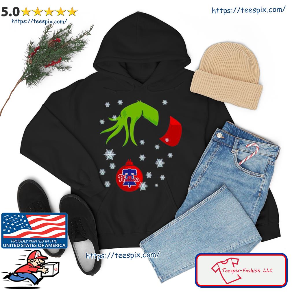 Santa Grinch hug Philadelphia Phillies shirt, hoodie, longsleeve