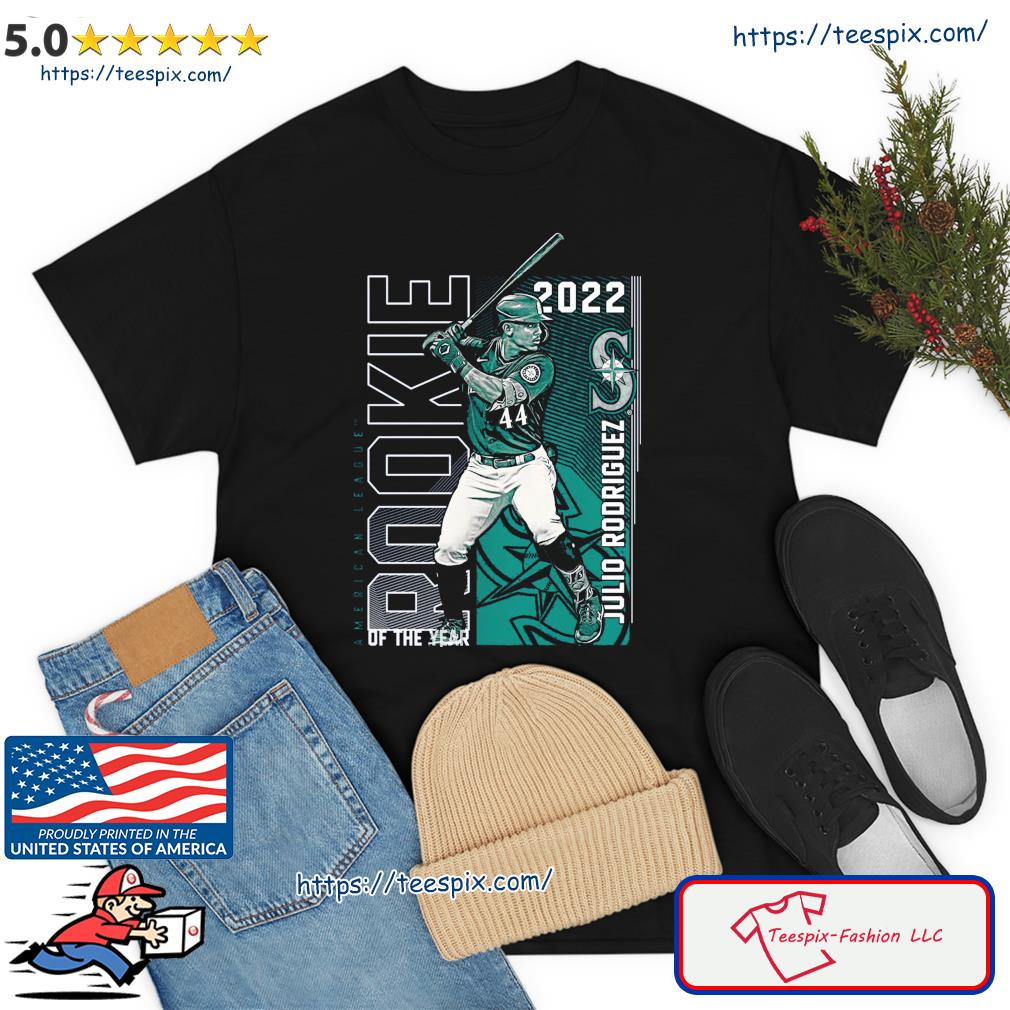 Julio Rodriguez Seattle Mariners 2022 AL Rookie of the Year T-Shirt,  hoodie, sweater, long sleeve and tank top