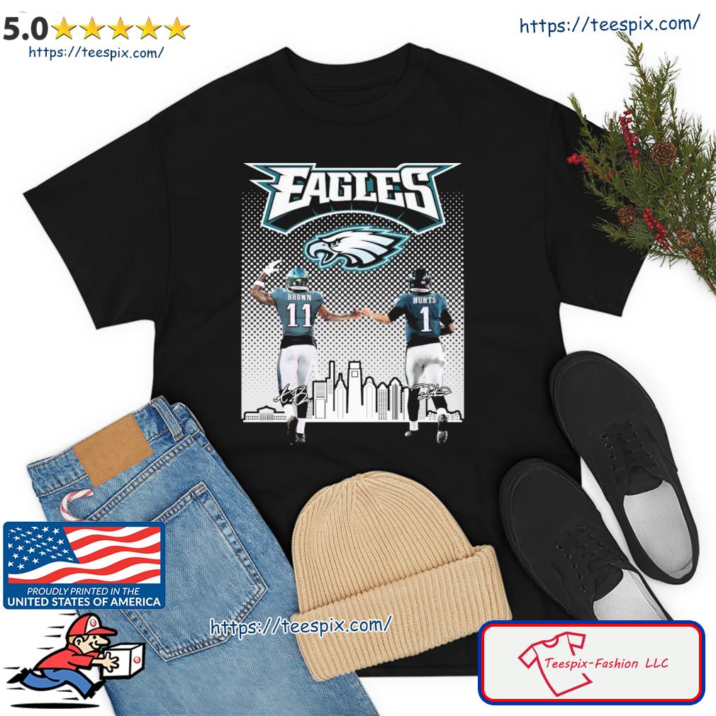 Philadelphia skyline philadelphia phillies and philadelphia eagles  signatures 2022 shirt, hoodie, sweater, long sleeve and tank top