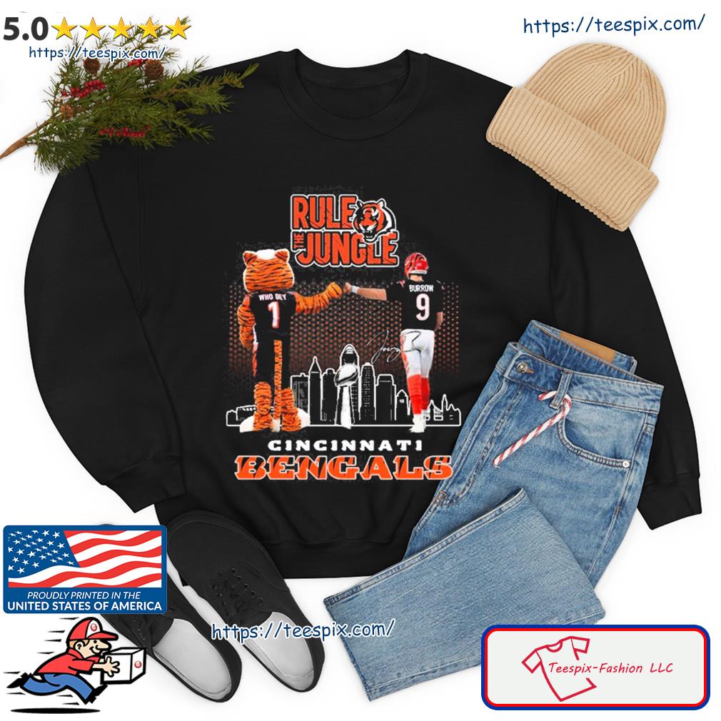 Official cincinnati Bengals Rule The Jungle T-Shirt, hoodie, sweater, long  sleeve and tank top