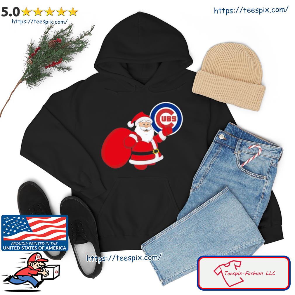 Chicago Cubs Christmas Tree Shirt, MLB Merry And Bright Christmas