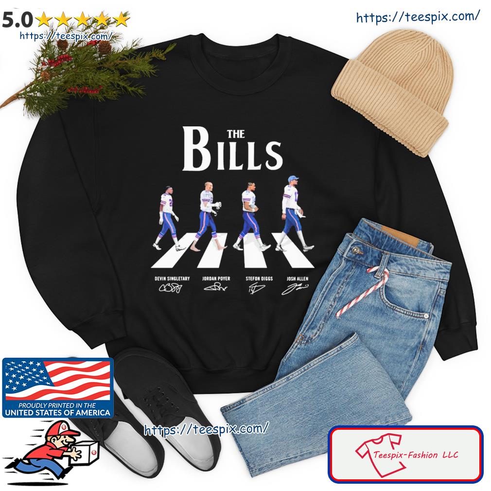 Official the Bills signatures devin singletary jordan poyer sefon diggs  josh allen Buffalo Bills NFL T-shirts, hoodie, sweater, long sleeve and  tank top