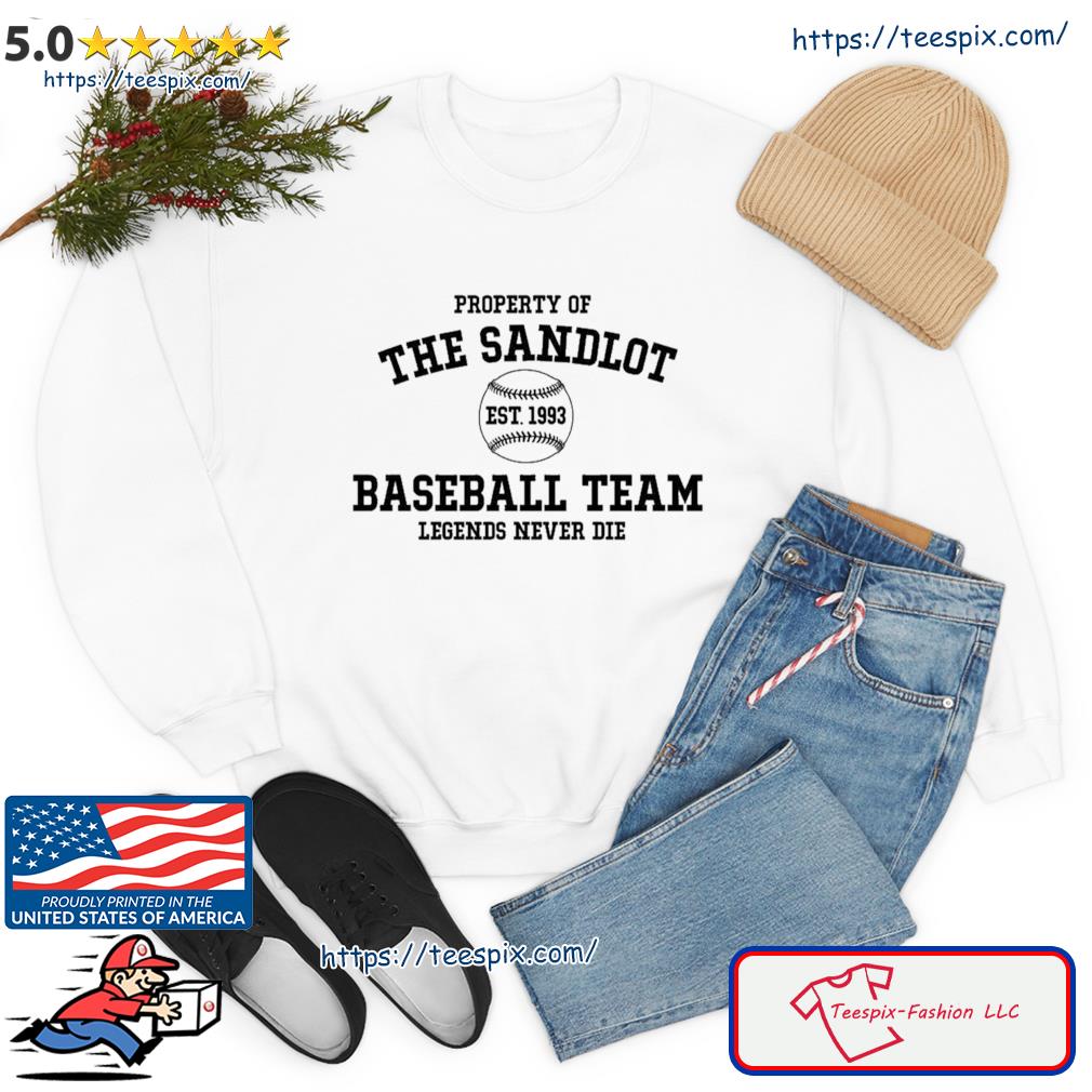 The Sandlot Baseball Team Logo Legend Never Die Shirt, hoodie