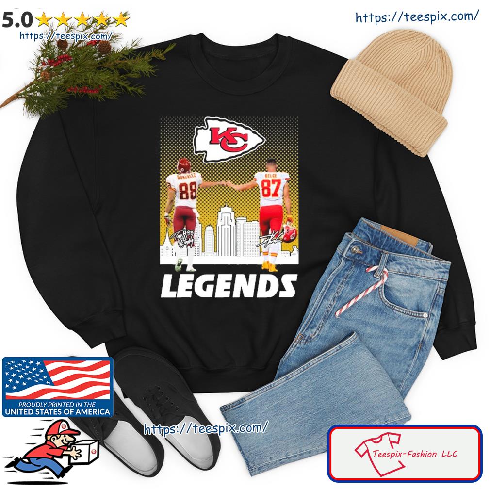 Legends Tony Gonzalez and Travis Kelce Kansas City Chiefs signatures shirt,  hoodie, sweater, long sleeve and tank top