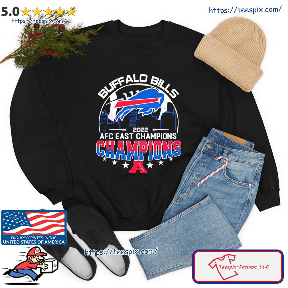 2022 AFC East Champions Buffalo Bills Skyline Shirt - Limotees