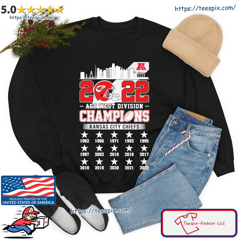 Awesome chiefs Division Champions Run The West Shirt, hoodie