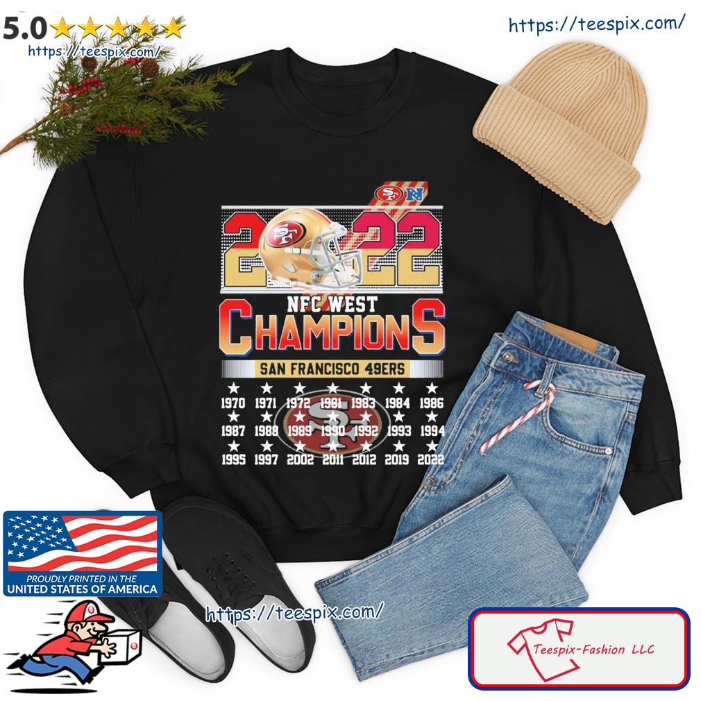 2022 NFC West Champions San Francisco 49ers 1970-2022 Shirt