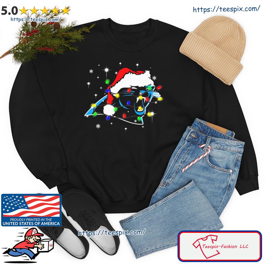 Carolina Panthers Santa hat Christmas shirt t-shirt by To-Tee