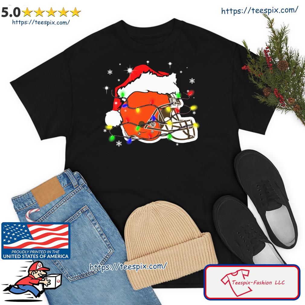 cleveland browns santa hat