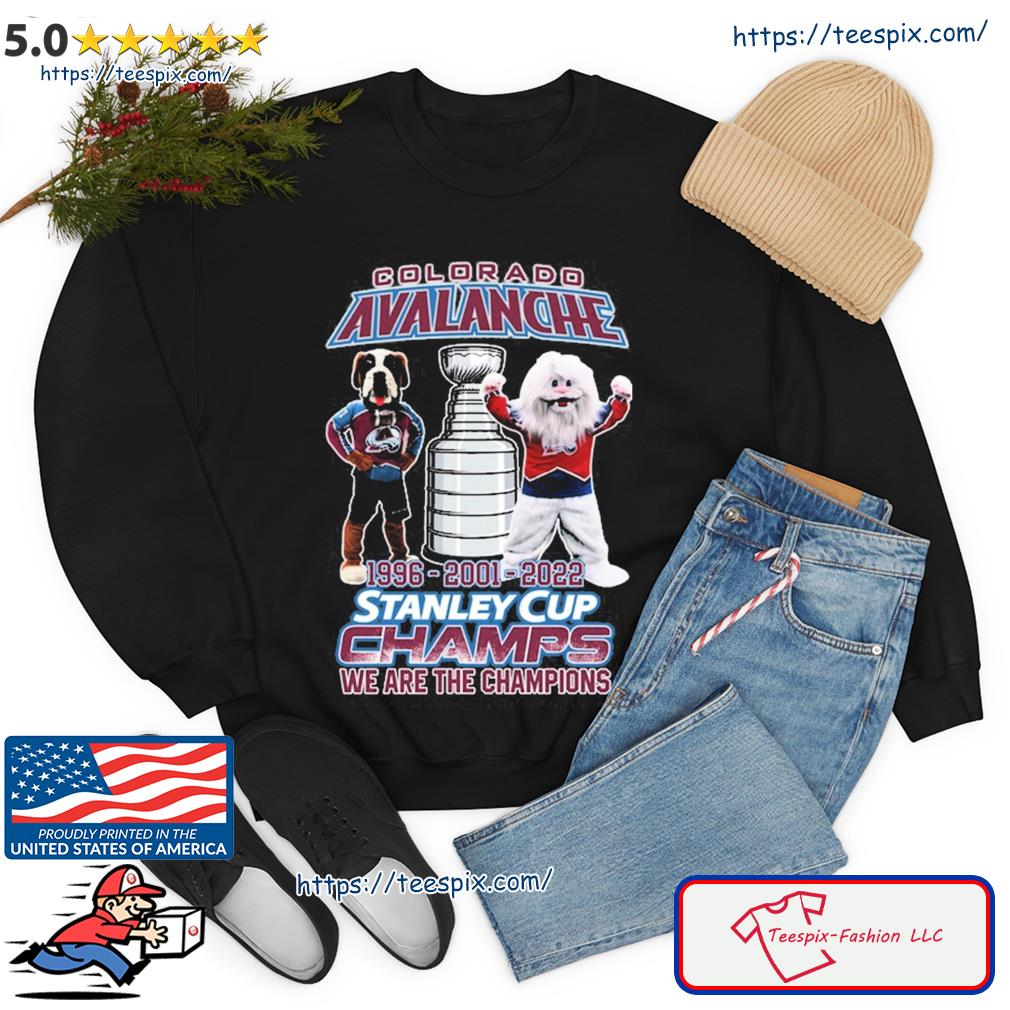 Colorado Avalanche Stanley cup champions 2001 vintage t-shirt, hoodie,  sweater, long sleeve and tank top