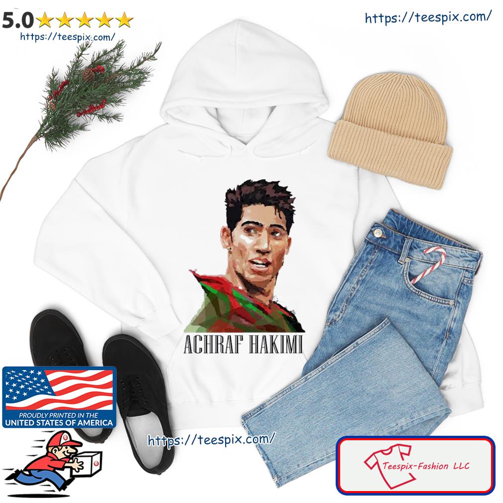 Achraf Hakimi Football Morocco World Cup 2022 Graphic T-Shirt - Ink In  Action