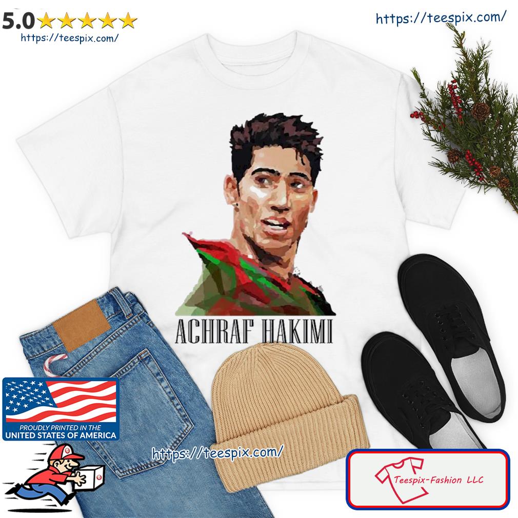 Achraf Hakimi Football Morocco World Cup 2022 Graphic T-Shirt - Ink In  Action