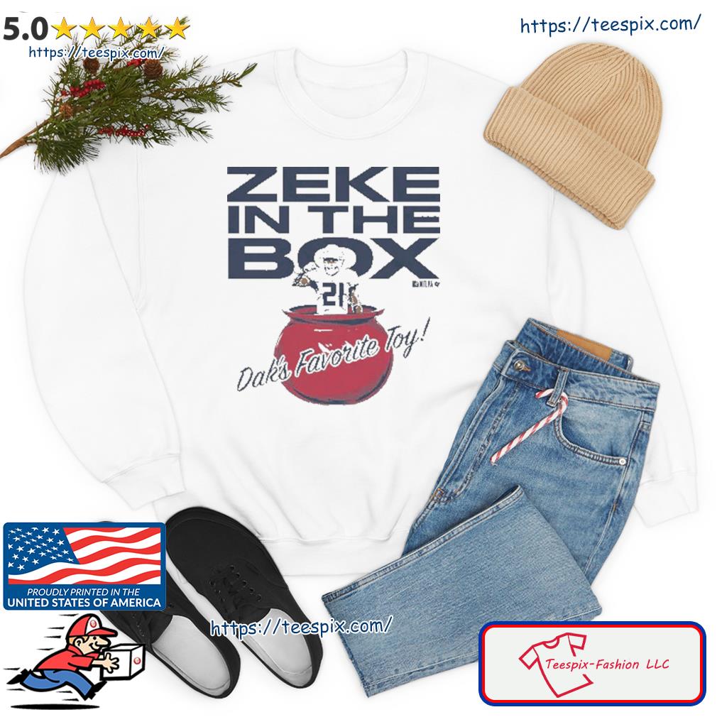 Ezekiel Elliott Dallas Cowboys Zeke In A Box shirt, hoodie, sweater, long  sleeve and tank top