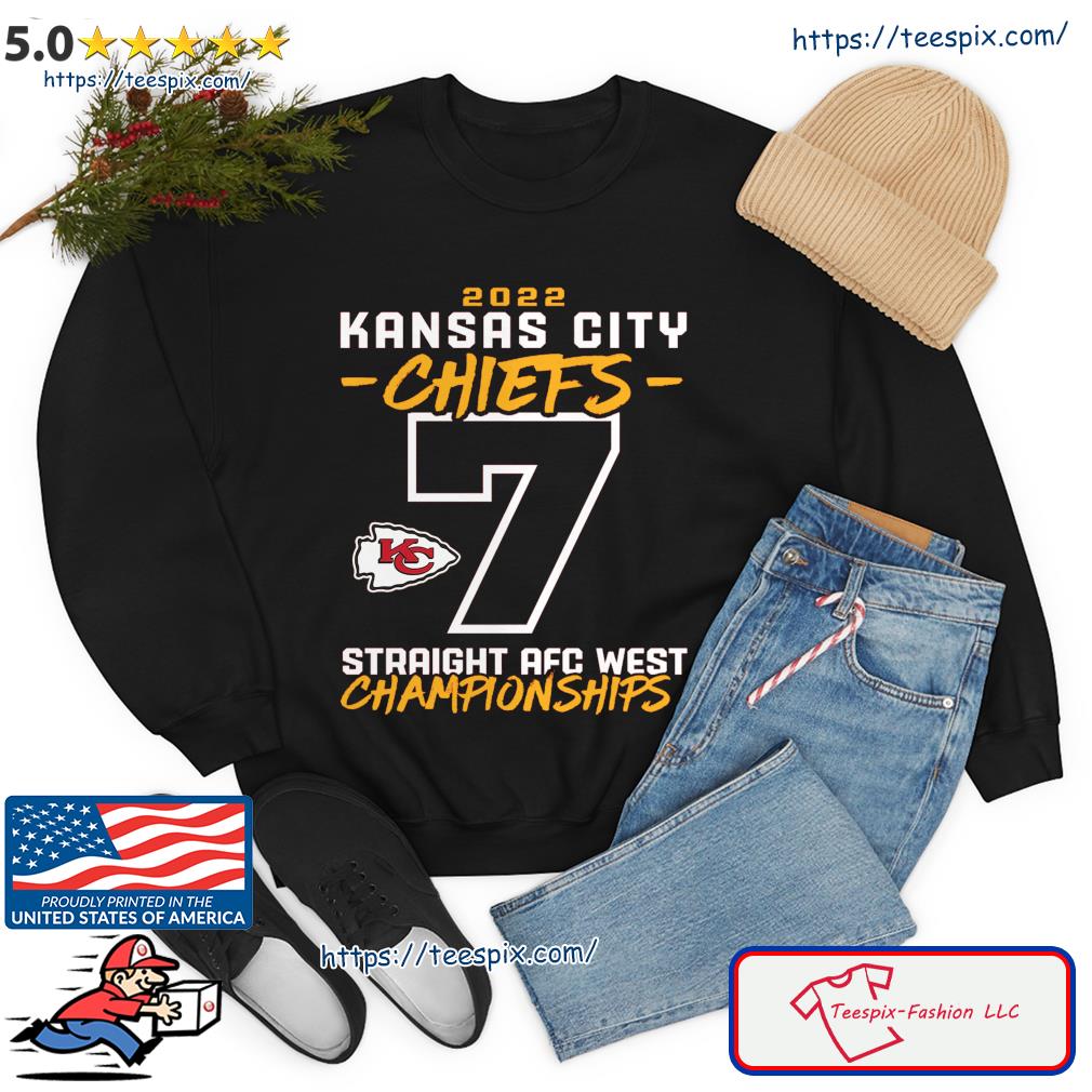 Kansas City Chiefs Seventh-Straight AFC West Division Championship shirt,  hoodie, sweater, long sleeve and tank top