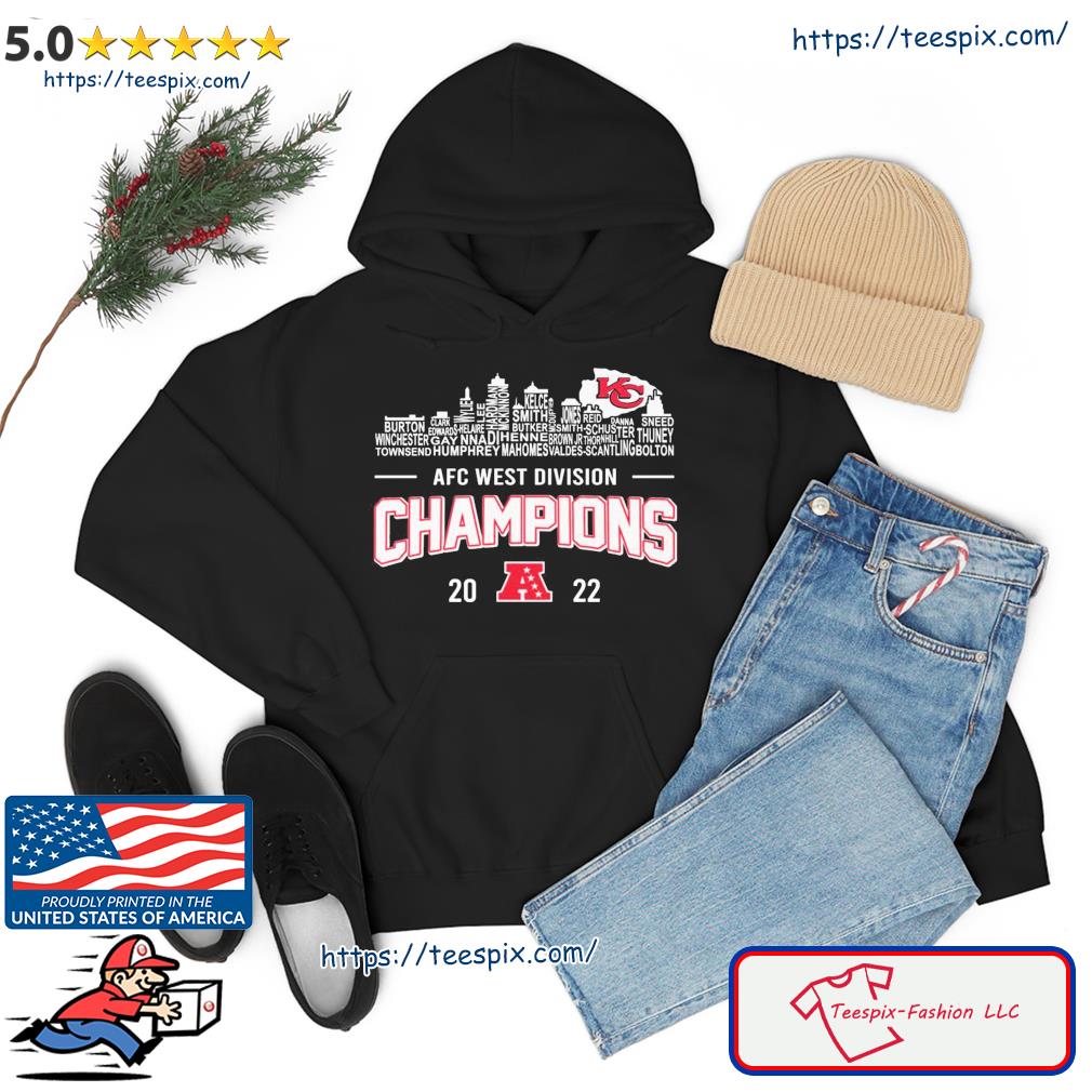 Kansas City Chiefs Team Players 2022 AFC West Division Champions Shirt,  hoodie, sweater, long sleeve and tank top