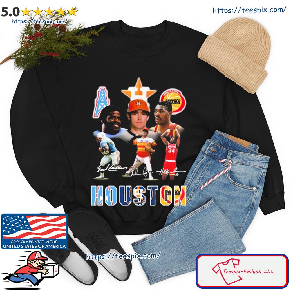 Houston Sport Nolan Ryan's Hakeem Olajuwon And Earl Campbell Signatures  Shirt, hoodie, sweater, long sleeve and tank top