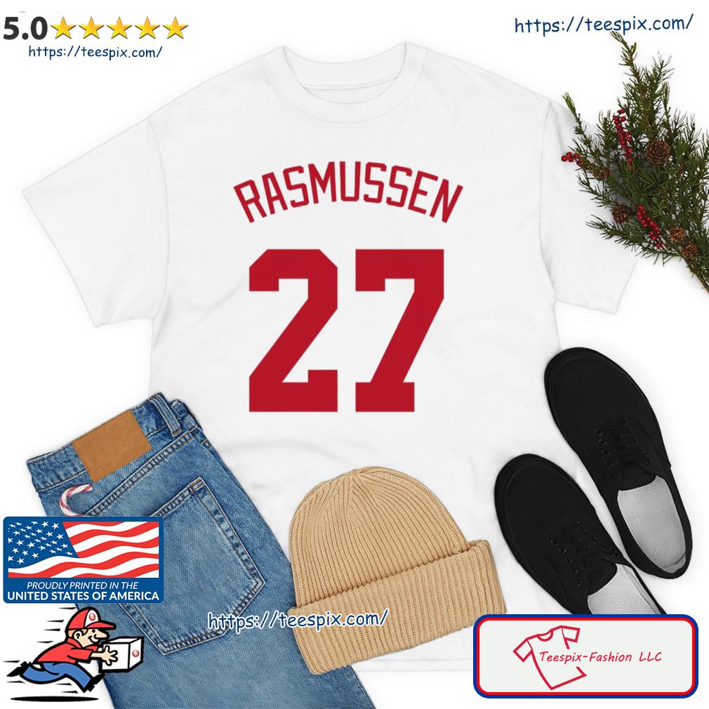 Michael Rasmussen White Detroit Red Wings Shirt