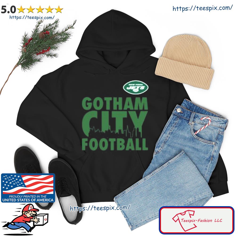 New York Jets Gotham City Football Iconic Hometown Graphic Crew Sweatshirt  - Mens