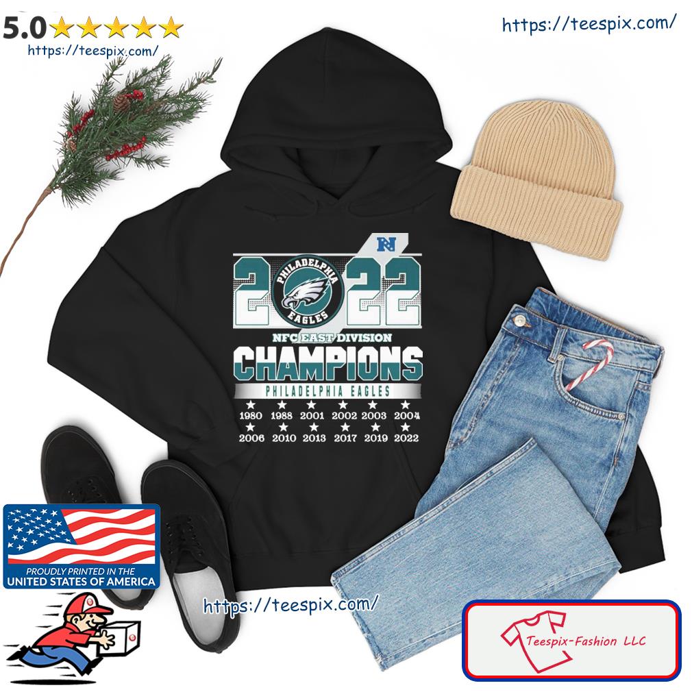 Philadelphia eagles 2022 nfc east division champions 1980 2022 shirt,  hoodie, sweater, long sleeve and tank top