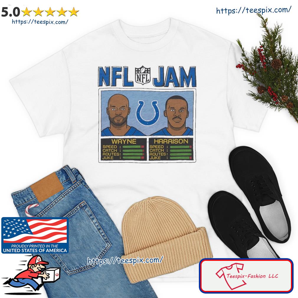 NFL Jam Indianapolis Colts Reggie Wayne and Marvin Harrison shirt