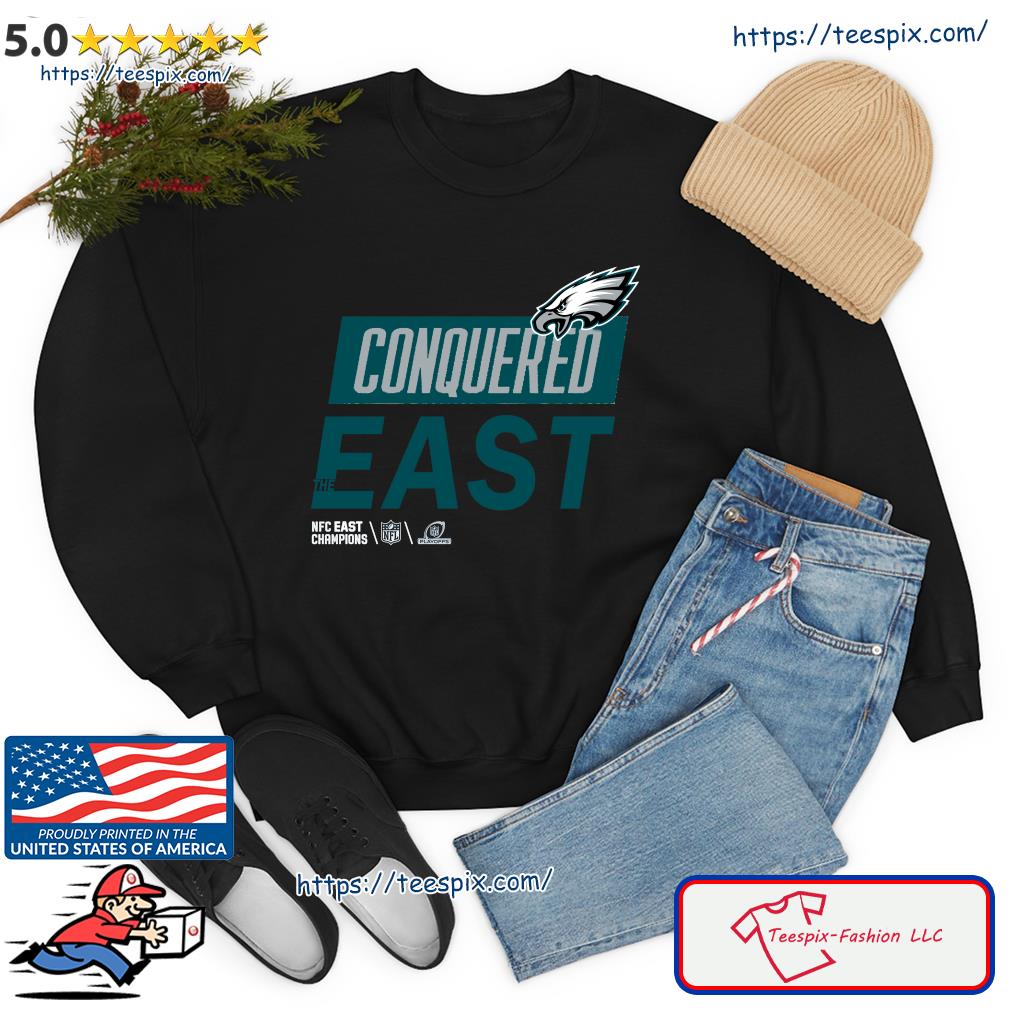 Philadelphia eagles conquered the east 2022 NFC east champions t shirt -  Limotees