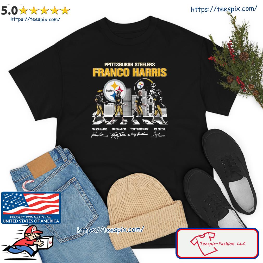 Pittsburgh Steelers Abbey Road Franco Harris Jack Lambert Terry Bradshaw  And Joe Greene Shirt