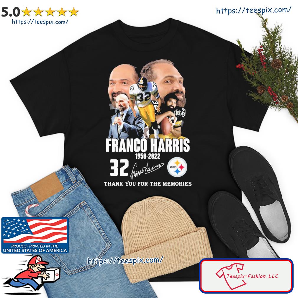 RIP Franco Harris 32 In Loving Memories 1950-2022 T-Shirt