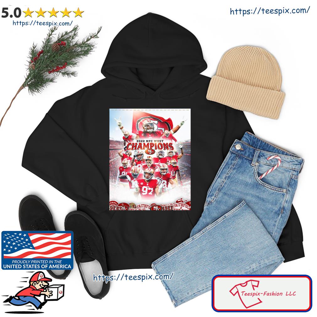 2022 NFC West Champions San Francisco 49ers team signatures shirt, hoodie,  sweater, long sleeve and tank top