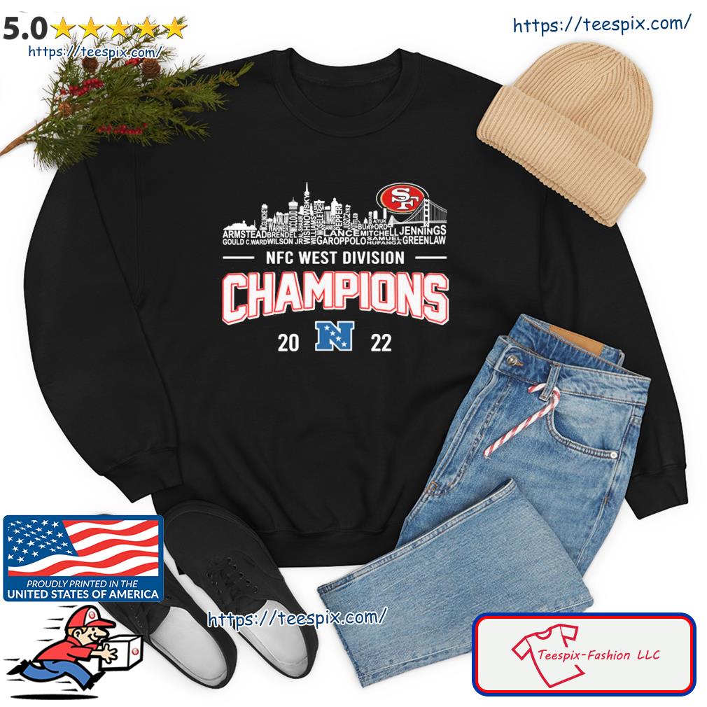 San francisco 49ers winner 2022 nfc west champions shirt, hoodie, sweater,  long sleeve and tank top