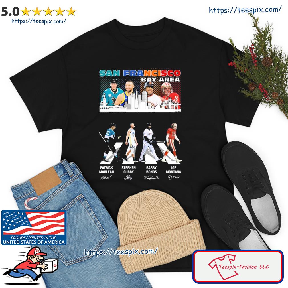 San Francisco Chris Wondolowski Stephen Curry Patrick Marleau Rickey  Henderson Jerry Rice Barry Bonds Bat Area Shirt - Limotees