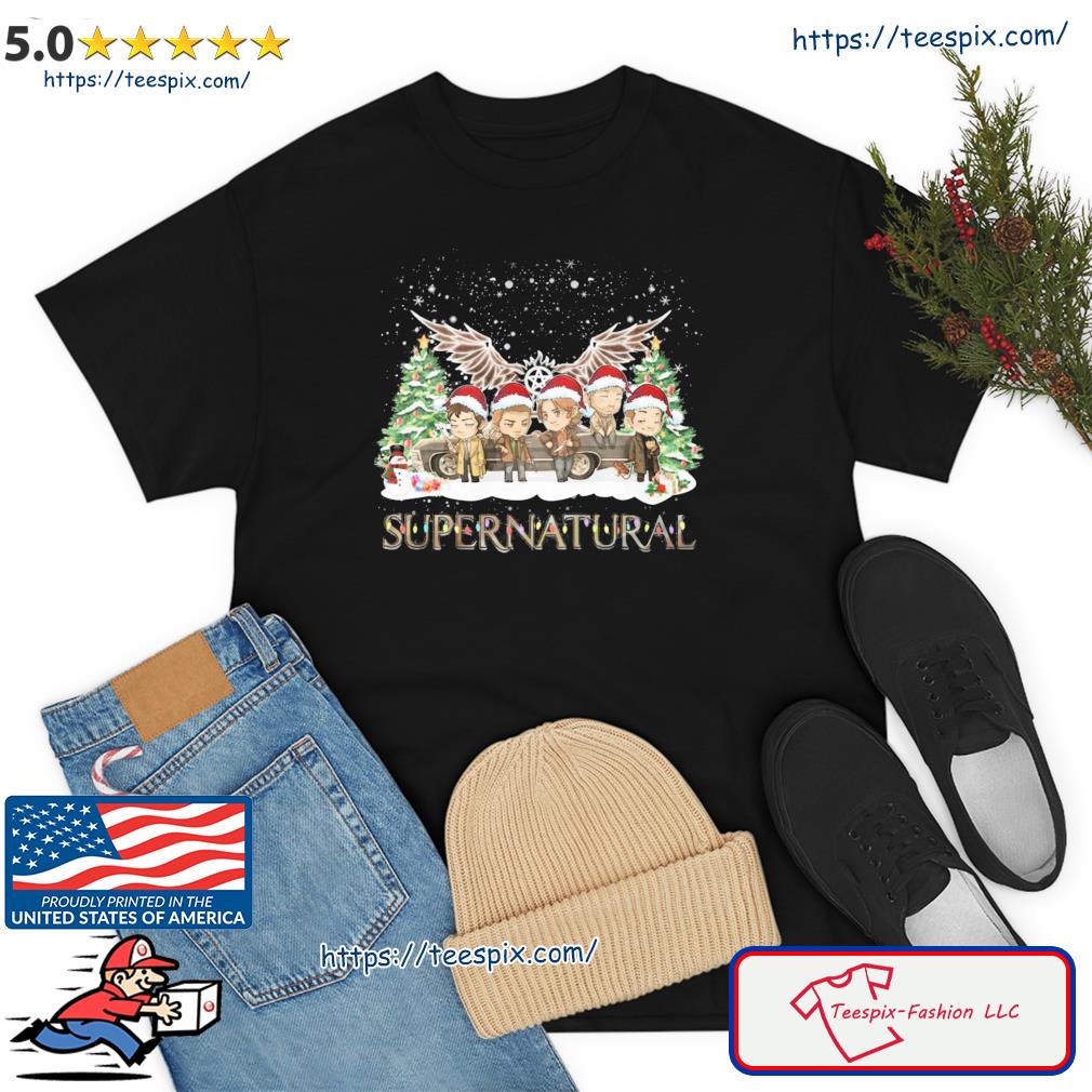 Santa Supernatural Light Snow Christmas Shirt