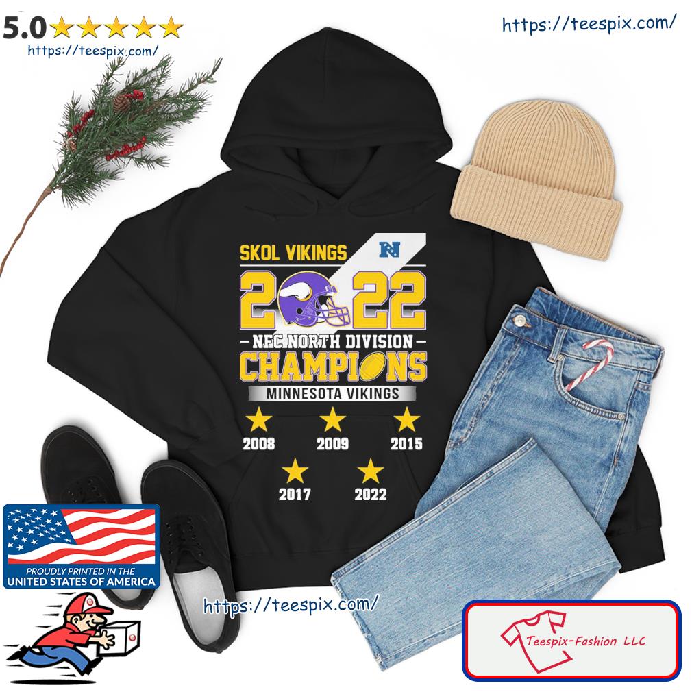 Minnesota Vikings City 2022 NFC North Division Champions 2008-2022 Shirt,  hoodie, sweatshirt and long sleeve