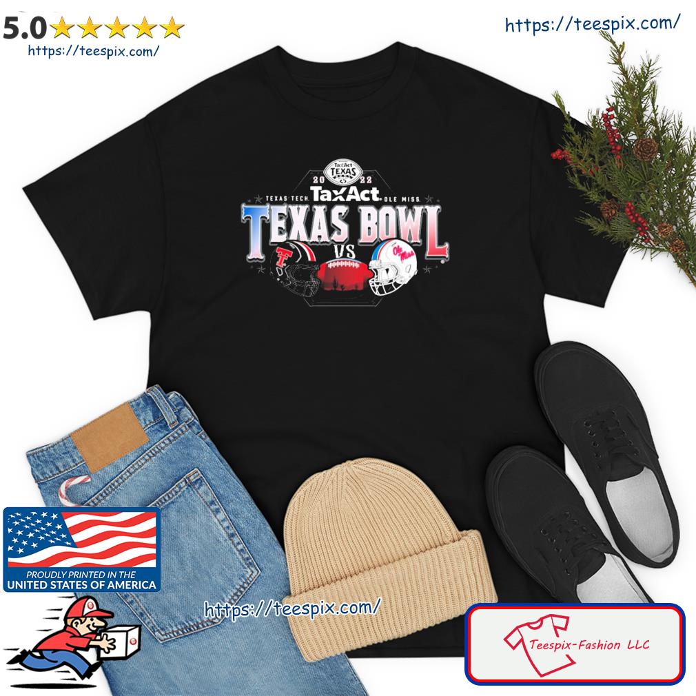 Texas Tech Vs Ole Miss TaxAct Texas Bowl 2022 Vintage Helmet Shirt