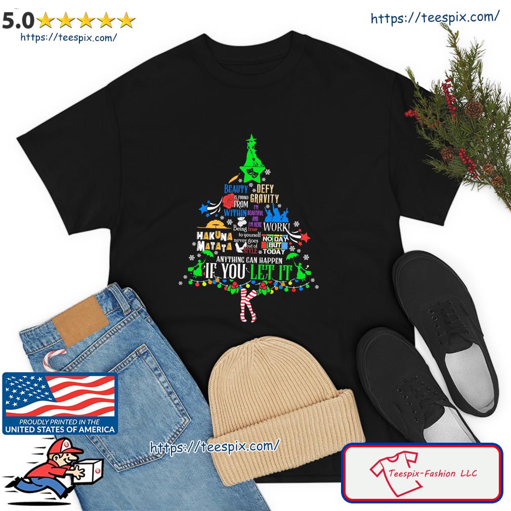 Tree Christmas Beauty Defy If You Let It Shirt