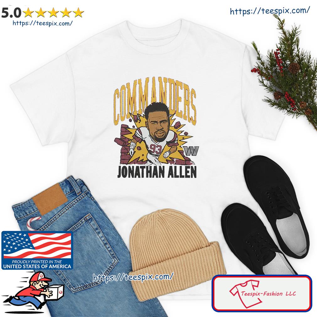 Design top 100 52 jonathan allen Washington commanders shirt, hoodie,  sweater, long sleeve and tank top