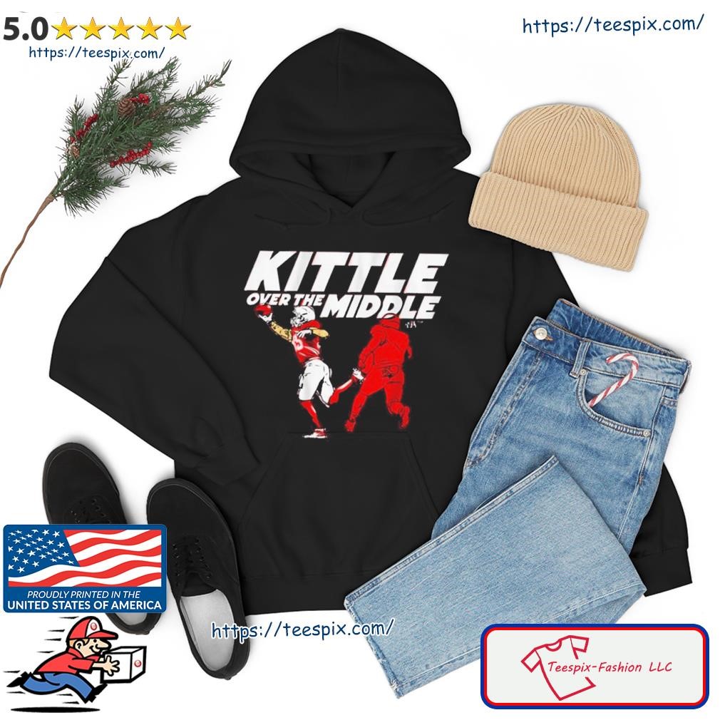 George kittle over the middle official shirt, hoodie, sweater