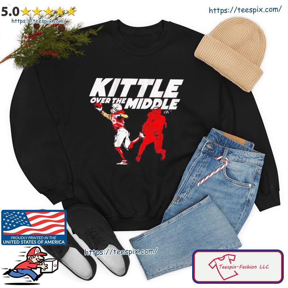 George kittle over the middle official shirt, hoodie, sweater, long sleeve  and tank top