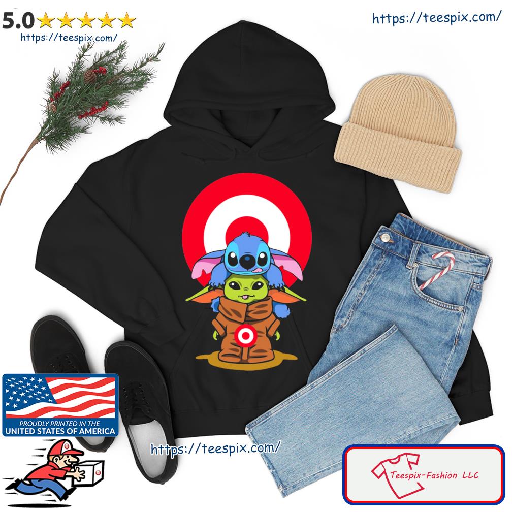 Baby Stitch And Baby Yoda Target Logo Shirt hoodie