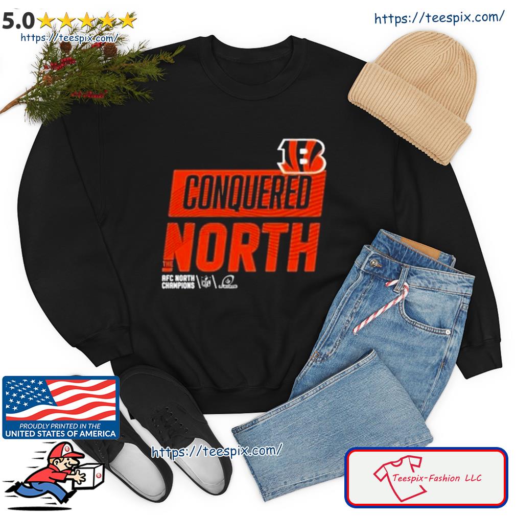 Cincinnati bengals conquered north shirt, hoodie, sweater, long sleeve and  tank top