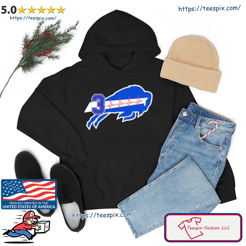 Damar Hamlin Buffalo Bills Logo Heartbeats Shirt hoodie