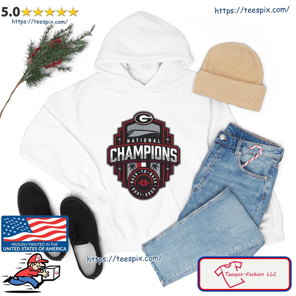 Georgia Bulldogs 2021-2022 Back-To-Back National Champions Logo Shirt hoodie