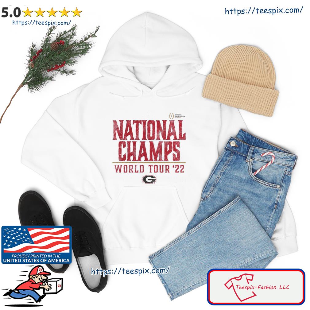 Georgia Bulldogs College Football Playoff National Champions World Tour 2022 Shirt hoodie