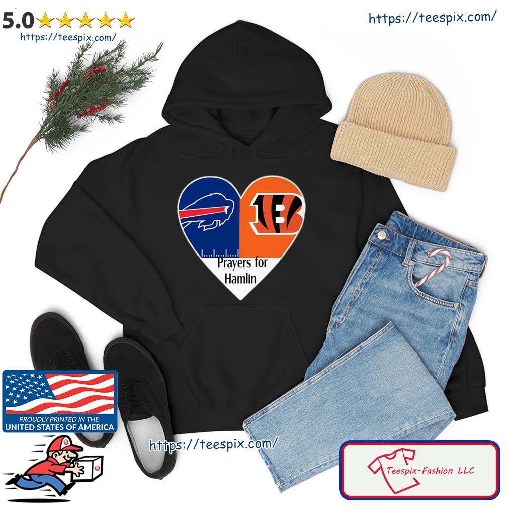 Prayers for hamlin Buffalo Bills vs Cincinnati Bengals 2023 t-shirt,  hoodie, sweater, long sleeve and tank top