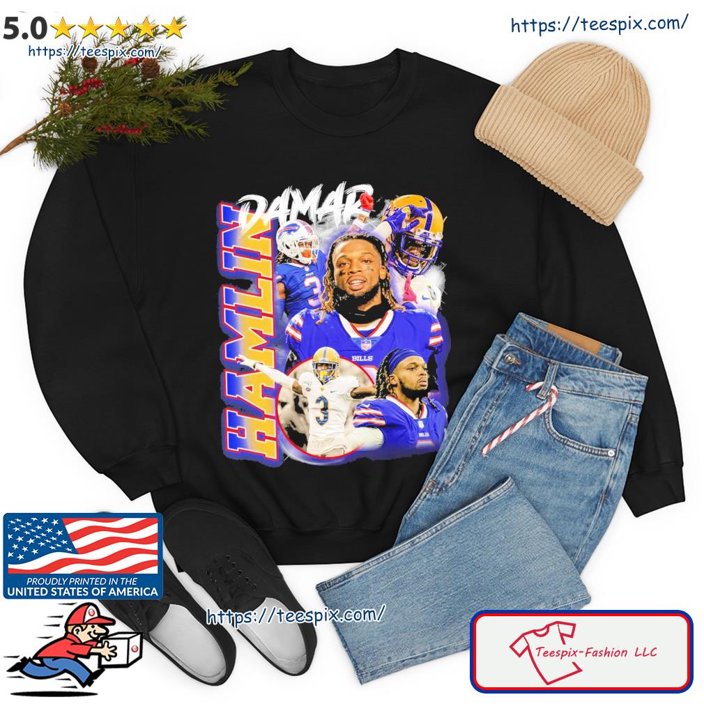 Damar Hamlin Bootleg Love For 3 Hoodie T Shirt - Teeholly