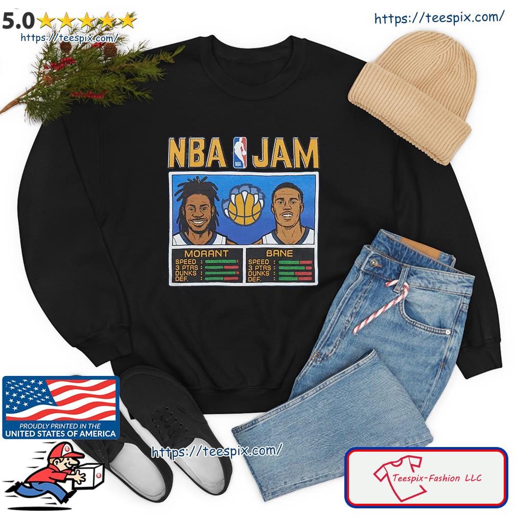 NBA Jam Memphis Grizzlies Morant And Bane Shirt, hoodie, sweater, long  sleeve and tank top