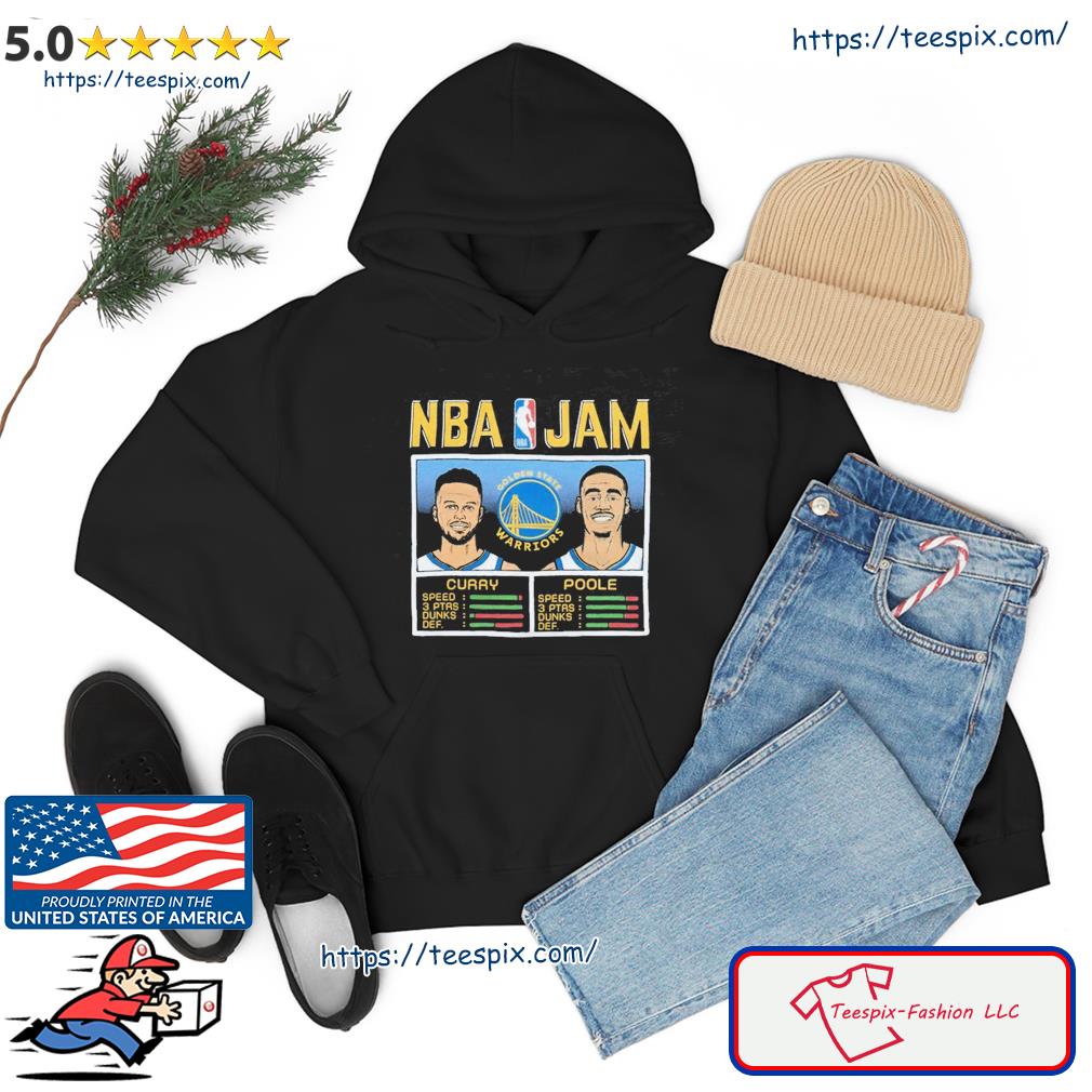 NBA Jam Warriors Curry And Poole Shirt hoodie