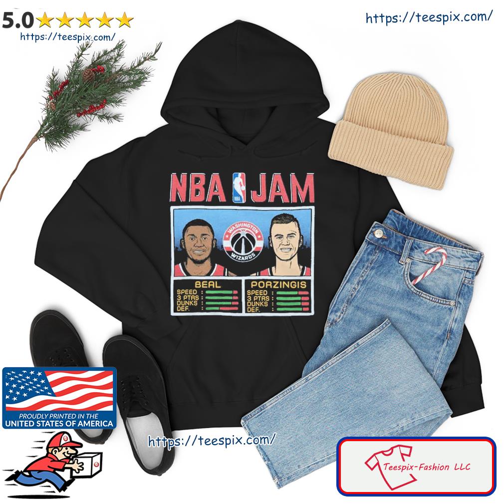 NBA Jam Wizards Beal And Porzingis Shirt hoodie