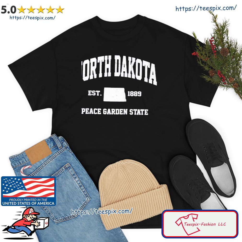 Nd Usa Vintage State Athletic North Dakota Shirt